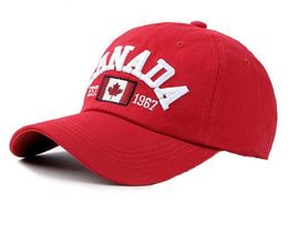 Фото - Мужская бейсболка Narason красная с вышитым лого Canada - Men box