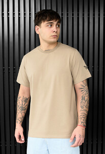 Фото - Світло-коричнева футболка чоловіча Staff pi light brown logo - Men box