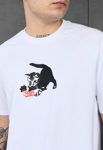 Фото - Бавовняна футболка з тваринним принтом Staff logo & cat - Men box