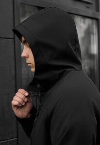 Фото - Однотонная демисезонная куртка Staff di black - Men box