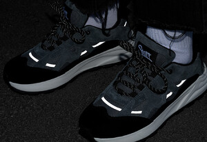 Фото - Молодежные черно-серые кроссовки Staff gray & black reflective - Men box