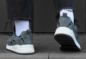 Фото - Кросівки для чоловіків сірого кольору Staff gray reflective - Men box