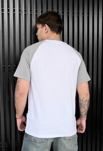 Фото - Брендована чоловіча футболка Staff logo gray & white - Men box