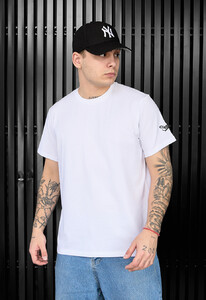 Фото - Однотонна біла футболка з вишивкою Staff pi white logo - Men box