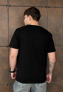 Фото - Однотонна футболка чорного кольору Staff black - Men box