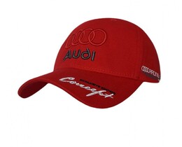 Фото - Мужская бейсболка бренда Sport Line красная с лого Audi - Men box