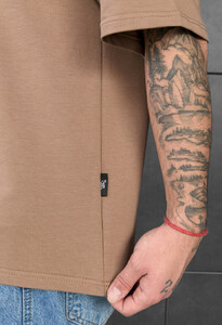 Фото - Оверсайз однотонна футболка Staff brown oversize - Men box