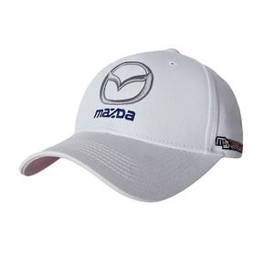 Фото - Бейсболка бренду Sport Line білого кольору з лого Mazda - Men box