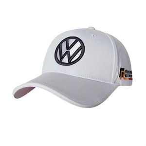 Фото - Автомобільна кепка Sport Line біла з лого Volkswagen - Men box