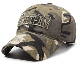 Фото - Камуфляжна бейсболка для чоловіків Narason з лого Seal Team - Men box