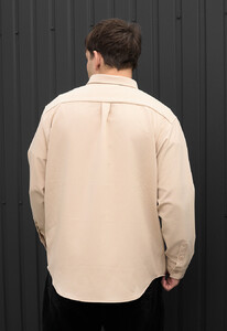 Фото - Повсякденна сорочка бежевого кольору Staff co beige oversize - Men box