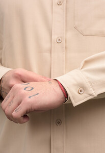 Фото - Повсякденна сорочка бежевого кольору Staff co beige oversize - Men box