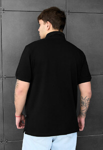 Фото - Базове чоловіче поло чорного кольору Staff black logo - Men box