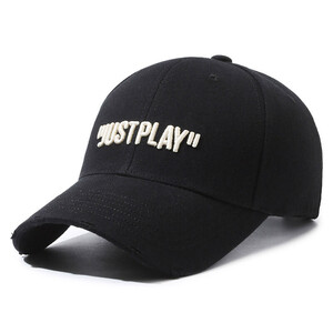 Фото - Чорна унісекс бейсболка Narason із вишивкою Just Play - Men box