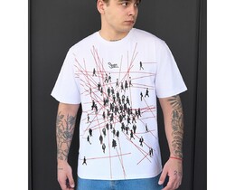 Фото - Молодіжна футболка з яскравим принтом Staff logo & people - Men box