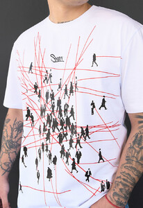 Фото - Молодежная футболка с ярким принтом Staff logo & people - Men box