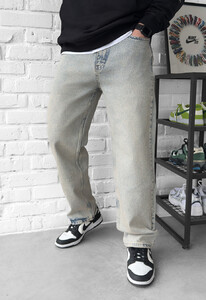 Фото - Широкі джинси для чоловіків Staff 9671 blue gray baggy - Men box