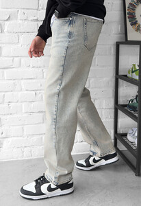 Фото - Широкі джинси для чоловіків Staff 9671 blue gray baggy - Men box