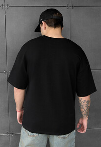 Фото - Універсальна оверсайз футболка Staff logo black oversize premium - Men box