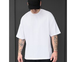 Фото - Однотонна футболка на кожен день Staff white basic oversize - Men box