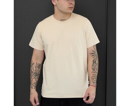 Фото - Однотонна футболка у молочному кольорі Staff milk basic - Men box