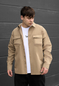 Фото - Светло-коричневая рубашка для мужчин Staff ra light brown - Men box