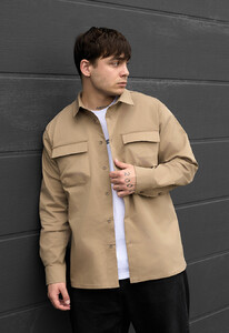 Фото - Светло-коричневая рубашка для мужчин Staff ra light brown - Men box