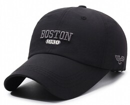Фото - Базова чоловіча бейсболка Narason у чорному кольорі з лого Boston - Men box