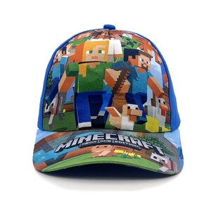 Фото - Дитяча бейсболка із бавовни Sport Line з логотипом Minecraft - Men box