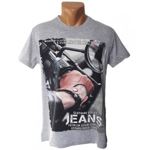 Фото - Мужская футболка Daniel & Jones серого цвета - Men box