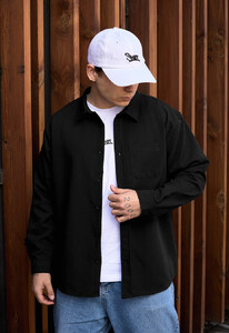 Фото - Чорна оверсайз сорочка Staff co black oversize - Men box