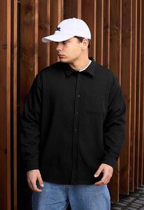 Фото - Чорна оверсайз сорочка Staff co black oversize - Men box