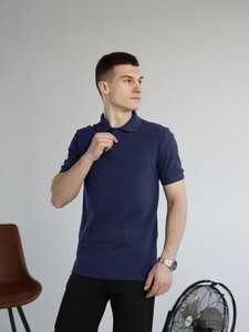 Фото - Поло для чоловіків від бренду Pobedov Royal темно-синього кольору - Men box