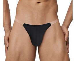 Фото - Мужские трусы танга Adannu однотонные черного цвета - Men box