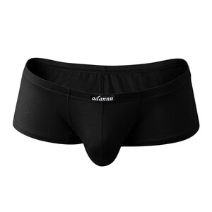 Фото - Мужское белье однотонное от Adannu черные трусы хипсы - Men box