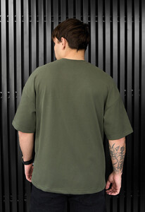 Фото - Повсякденна футболка для чоловіків Staff khaki logo oversize - Men box