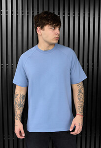 Фото - Повседневная мужская футболка Staff light blue - Men box