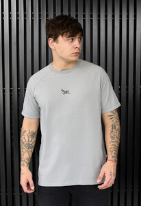 Фото - Универсальная футболка в сером цвете Staff light gray logo - Men box