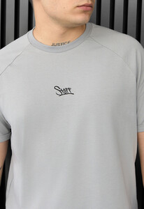 Фото - Универсальная футболка в сером цвете Staff light gray logo - Men box