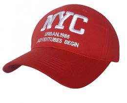 Фото - Бейсболка від бренду Sport Line червона з логотипом NYC - Men box