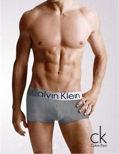 Фото - Серые боксеры Calvin Klein с серебристой резинкой - Men box