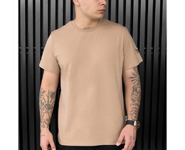 Фото - Світло-коричнева футболка з лого Staff pi light brown logo - Men box