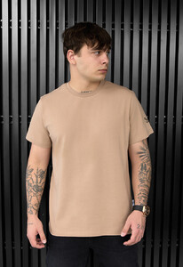 Фото - Светло-коричневая футболка с лого Staff pi light brown logo - Men box