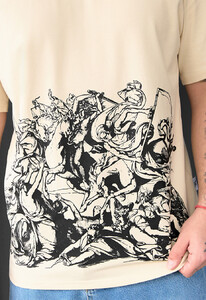 Фото - Футболка молочного цвета с принтом Staff art - Men box
