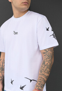Фото - Молодежная футболка с принтом птиц Staff logo & birds - Men box