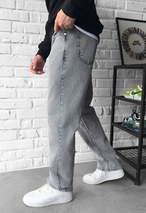 Фото - Свободные джинсы серого цвета Staff 2206 gray baggy - Men box