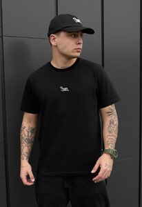 Фото - Брендированная черная футболка Staff black reflective logo - Men box