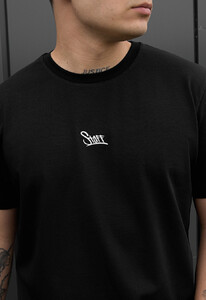 Фото - Брендированная черная футболка Staff black reflective logo - Men box