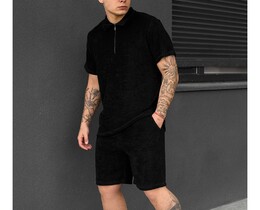 Фото - Летний черный костюм для мужчин Staff ch black - Men box