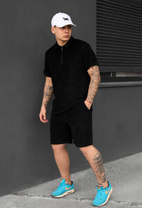 Фото - Летний черный костюм для мужчин Staff ch black - Men box